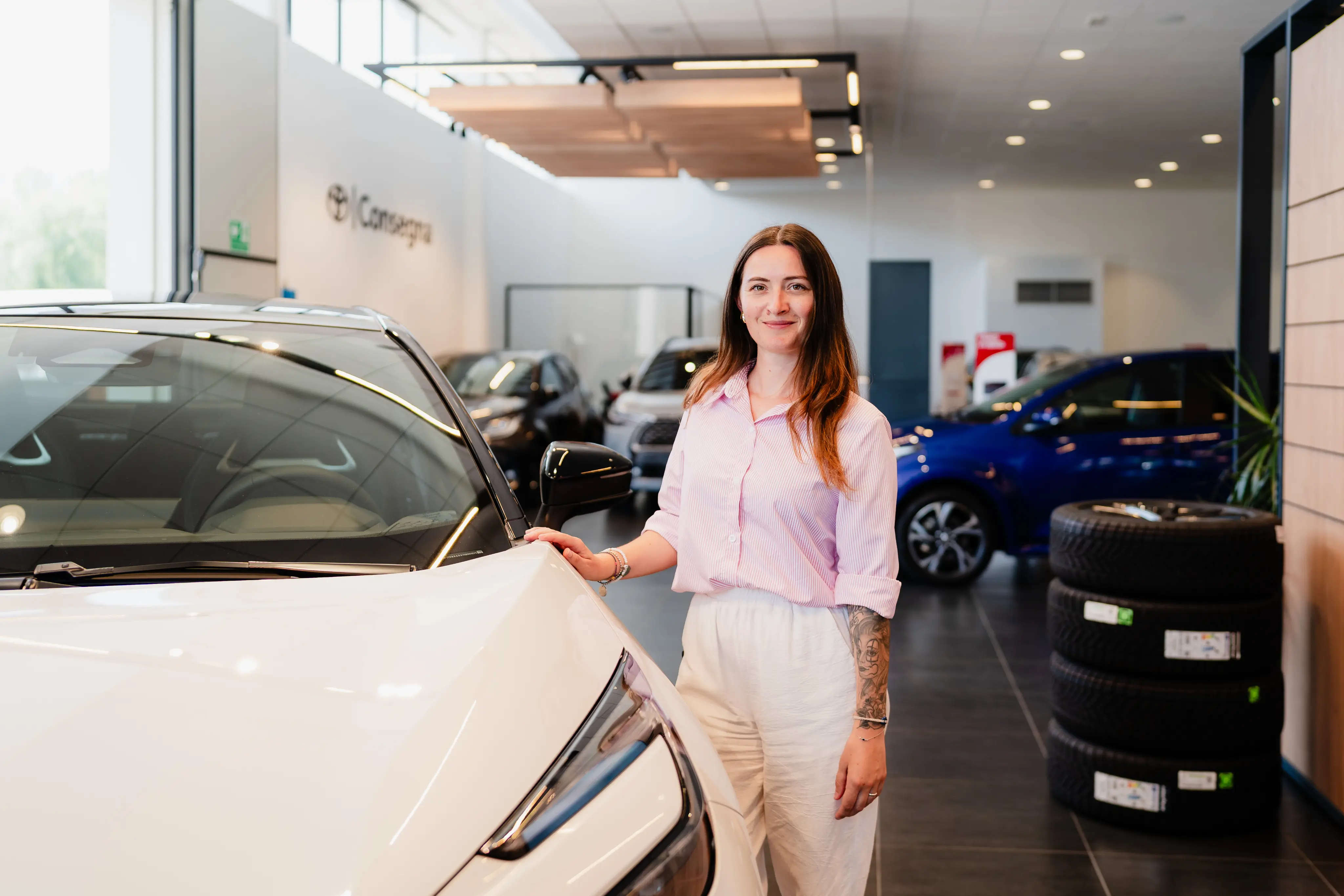 Cliente che ha scelto il finanziamento offerto da Toyota Lucar